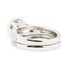 Image 3 : 1.43 ctw Diamond Ring & Wedding Band - 14KT White Gold