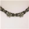 Image 3 : Judith Jack 16" Sterling Silver Marcasite Flower Cluster Chain Necklace w/ Box