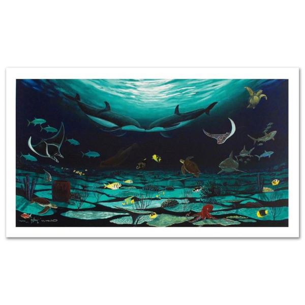  Loving Sea  Limited Edition Giclee on Canvas (42  x 22.5 ) by Famed Artist Wyla