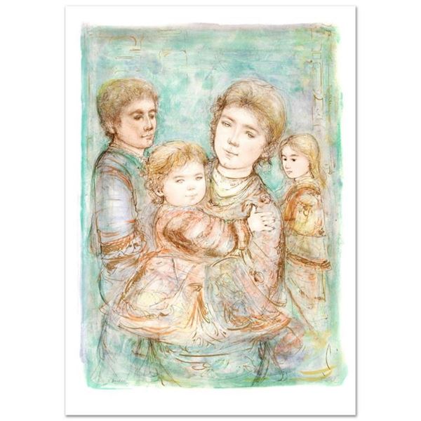  Portrait of a Family  Limited Edition Lithograph (28  x 40.5 ) by Edna Hibel (1