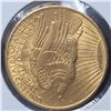 Image 2 : 1908 No Motto $20 St. Gaudens Double Eagle Gold Coin CU