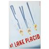 Image 1 : RE Society, "Ski at Lake Placid" Hand Pulled Lithograph, Image Originally by Mau