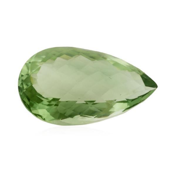 36.32 ct. Natural Pear Cut Green Amethyst