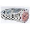 Image 3 : Rolex Ladies Stainless Steel Salmon Stamp Diamond & Ruby Datejust Wristwatch