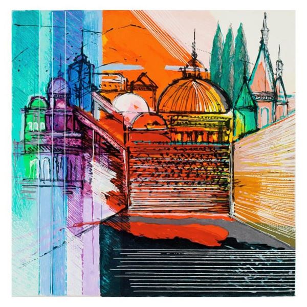 Calman Shemi, "Jerusalem Spirit" Limited Edition Serigraph, Numbered and Hand Si