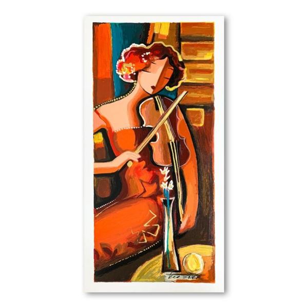 Michael Kerzner,  The Violinist  Hand Signed Limited Edition Serigraph on Paper