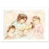 Image 1 : "Marilyn and Children" Limited Edition Lithograph (37" x 27") by Edna Hibel (191