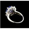 Image 3 : 14KT White Gold 3.35 ctw Tanzanite and Diamond Ring