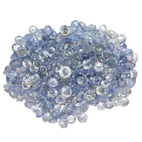 10.85 ctw Round Mixed Tanzanite Parcel