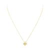 Image 1 : 0.03 ctw Diamond and Pearl Cross Pendant with Chain - 14KT and 18KT Yellow Gold