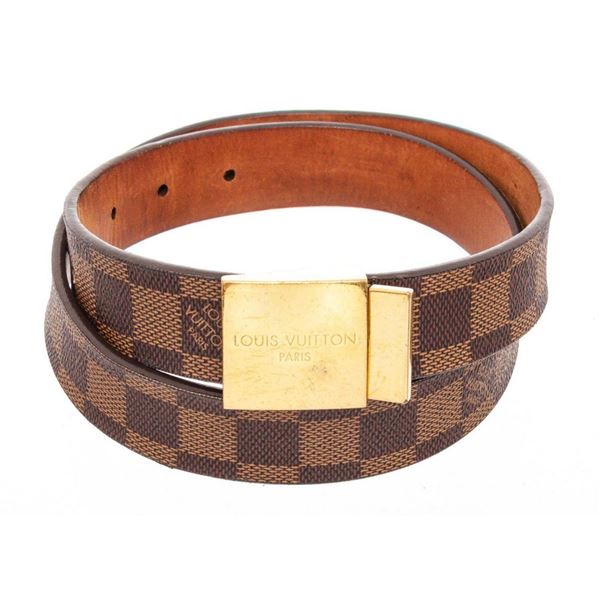 Louis Vuitton Brown Damier Ebene Belt