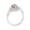 Image 4 : 1.68 ctw Pink Sapphire and Diamond Ring - Platinum