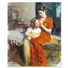 Image 1 : Pino (1939-2010), "Last Touch" Artist Embellished Limited Edition on Canvas, CP