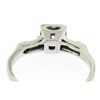 Image 4 : 18k White Gold Round & Baguette VVS Diamond Engagement Solitaire Ring