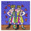 Image 1 : Britto, "Gemini Boys (White)" Hand Signed Limited Edition Giclee on Canvas; Auth