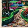 Image 2 : Anatoly Metlan, "Country Cottage" Hand Signed Limited Edition Serigraph on Paper