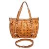 Image 1 : MCM Cognac Visetos Coated Canvas 2 Way Shoulder Bag