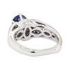 Image 3 : 2.01 ctw Sapphire and Diamond Ring - 14KT White Gold