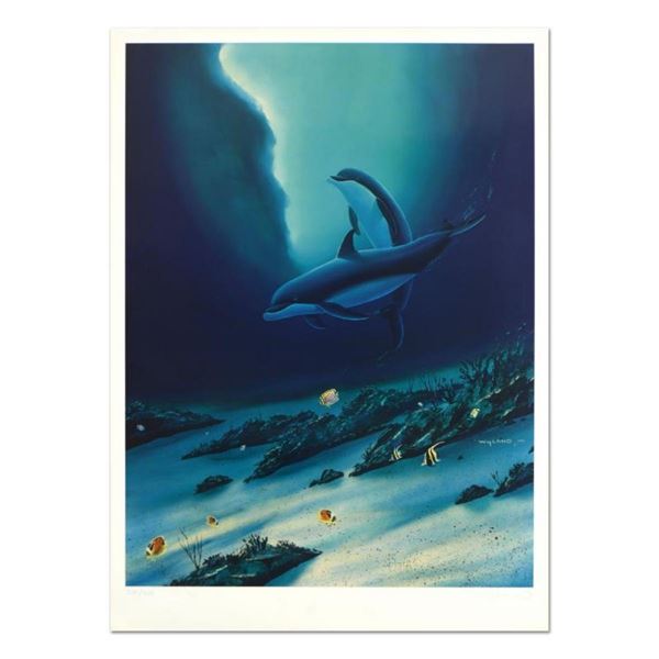 Wyland, "Ocean Children" Limited Edition Lithograph, Numbered and Hand Signed wi