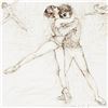 Image 2 : "Pas de Deux" Limited Edition Lithograph by Edna Hibel (1917-2014), Numbered and