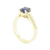 Image 4 : 1.74 ctw Blue Sapphire and Diamond Ring - 14KT Yellow Gold