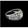 Image 1 : 18KT White Gold 2.23 ctw Diamond Ring