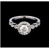 Image 2 : 0.92 ctw Diamond Ring - 14KT White Gold