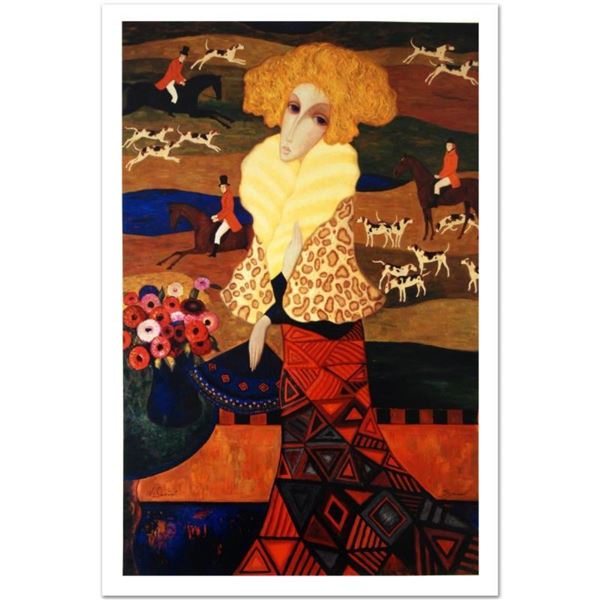 Sergey Smirnov (1953-2006), "Tapestry Of The Hunt" Limited Edition Mixed Media o