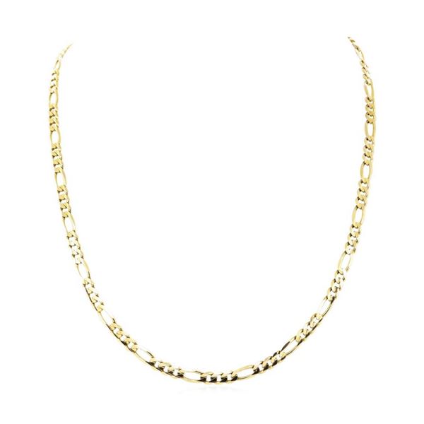 24 Inch Figaro Chain - 14KT Yellow Gold