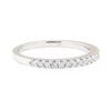 Image 1 : 0.15 ctw Diamond Ring - 18KT White Gold
