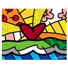 Image 1 : Romero Britto "Forever" Hand Signed Limited Edition Giclee on Canvas; COA