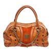 Image 1 : MCM Cognac Visetos Coated Canvas Tote Bag