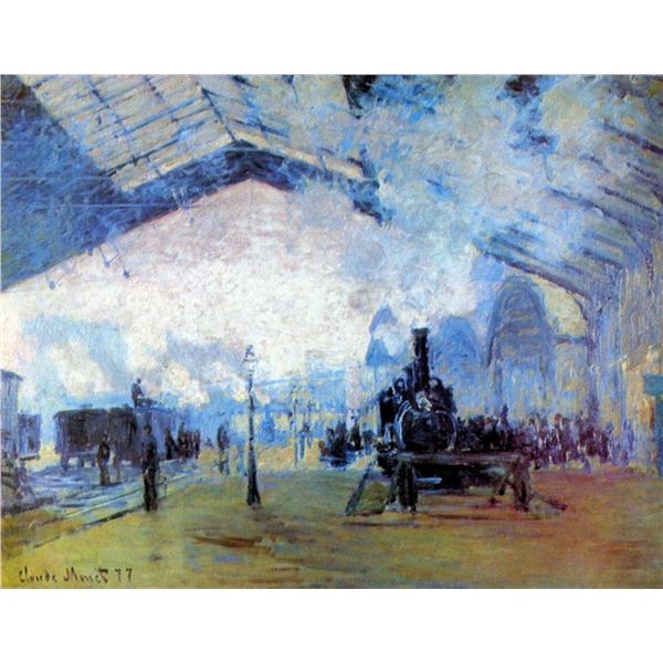 Claude Monet - Saint Lazare Station in Paris