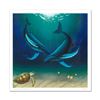 Image 1 : "In the Company of Whales" Limited Edition Giclee on Canvas by renowned artist W