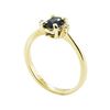 Image 4 : 0.69 ctw Blue Sapphire and Diamond Ring - 14KT Yellow Gold