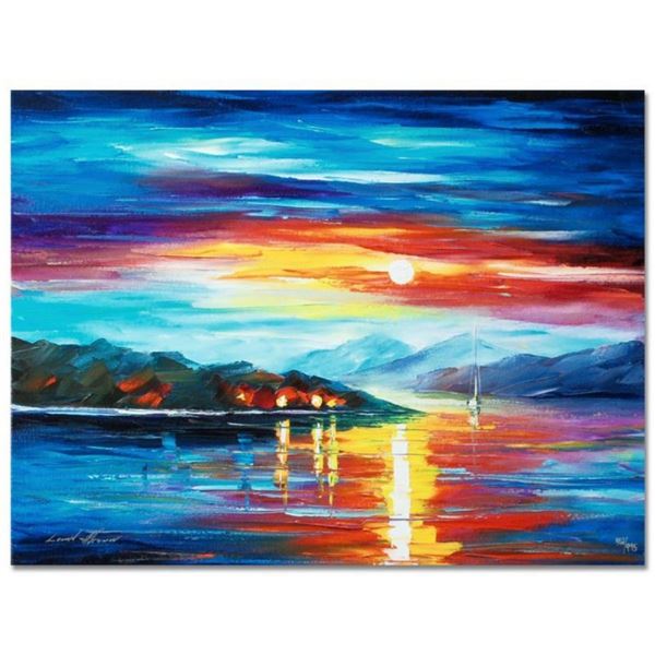 Leonid Afremov (1955-2019)  Never Alone  Limited Edition Giclee on Canvas, Numbe