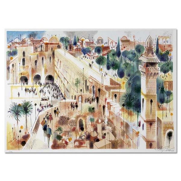 Shmuel Katz (1926-2010),  Jerusalem  Hand Signed Limited Edition Serigraph with