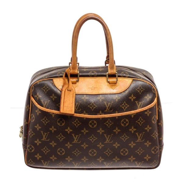 Louis Vuitton Brown Monogram Deauville Satchel