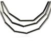 Image 1 : Strand Cord Necklace - Rhodium Plated