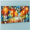 Image 3 : Leonid Afremov (1955-2019) "Mirror Streets" Limited Edition Giclee on Canvas, Nu