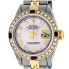 Image 3 : Rolex Ladies 2 Tone Pink MOP Diamond & Ruby Datejust Wristwatch