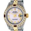 Image 3 : Rolex Ladies 2 Tone Pink MOP Diamond & Ruby Datejust Wristwatch