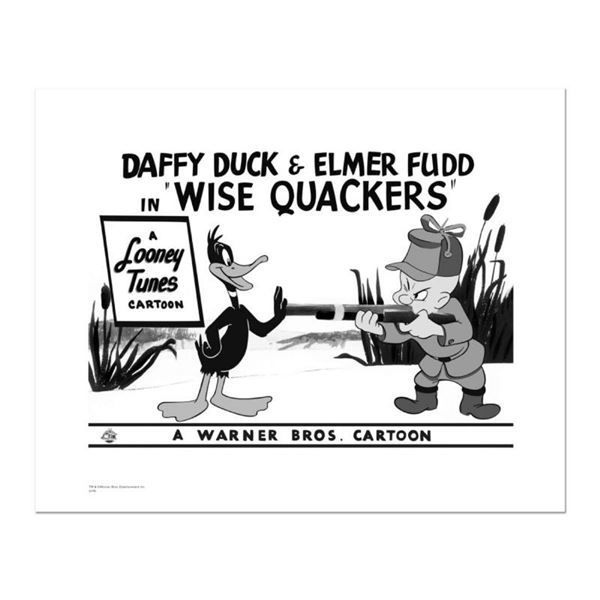  Wise Quackers, Gun  Numbered Limited Edition Giclee from Warner Bros. with Cert