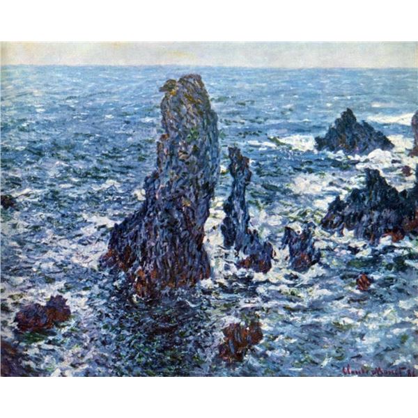 Claude Monet - Rocks on Belle-Ile (The Needles of Port-Coton)