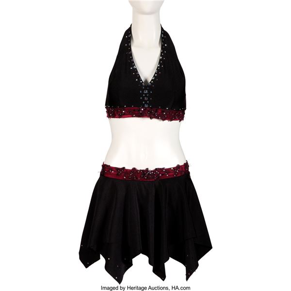 Miley Cyrus Hannah Montana Worn Two-Piece Costume. A two-piece suit (a skirt and