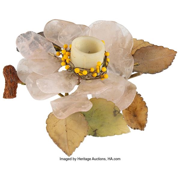 Marlene Dietrich Owned Gemstone Candle Holder.  A gemstone candle holder persona