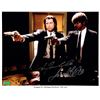 Image 1 : Samuel Jackson/John Travolta Signed Pulp Fiction Promo Photo Print.  An 11" x 14