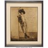 Image 2 : Harpo Marx Signed and Inscribed Photo. Matted and framed to an overall 15 ¼" x 1