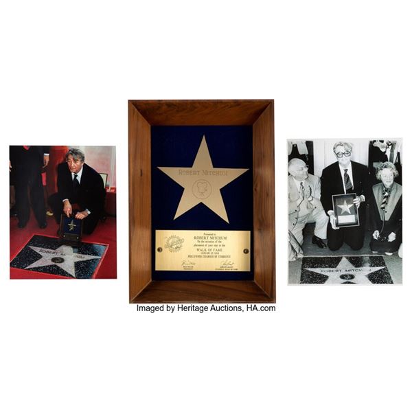 Robert Mitchum 'Walk of Fame' Presentation Plaque (1984).  Previously sold by He