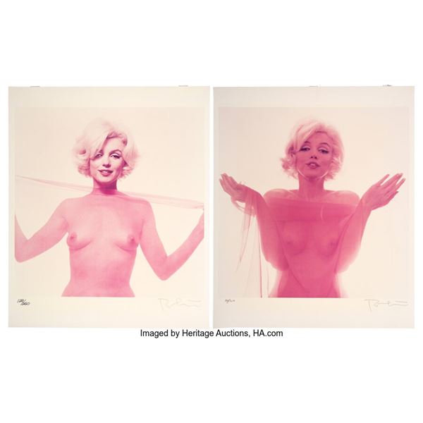 Marilyn Monroe Photographs from the Last Sitting (2). Two topless Marilyn Monroe